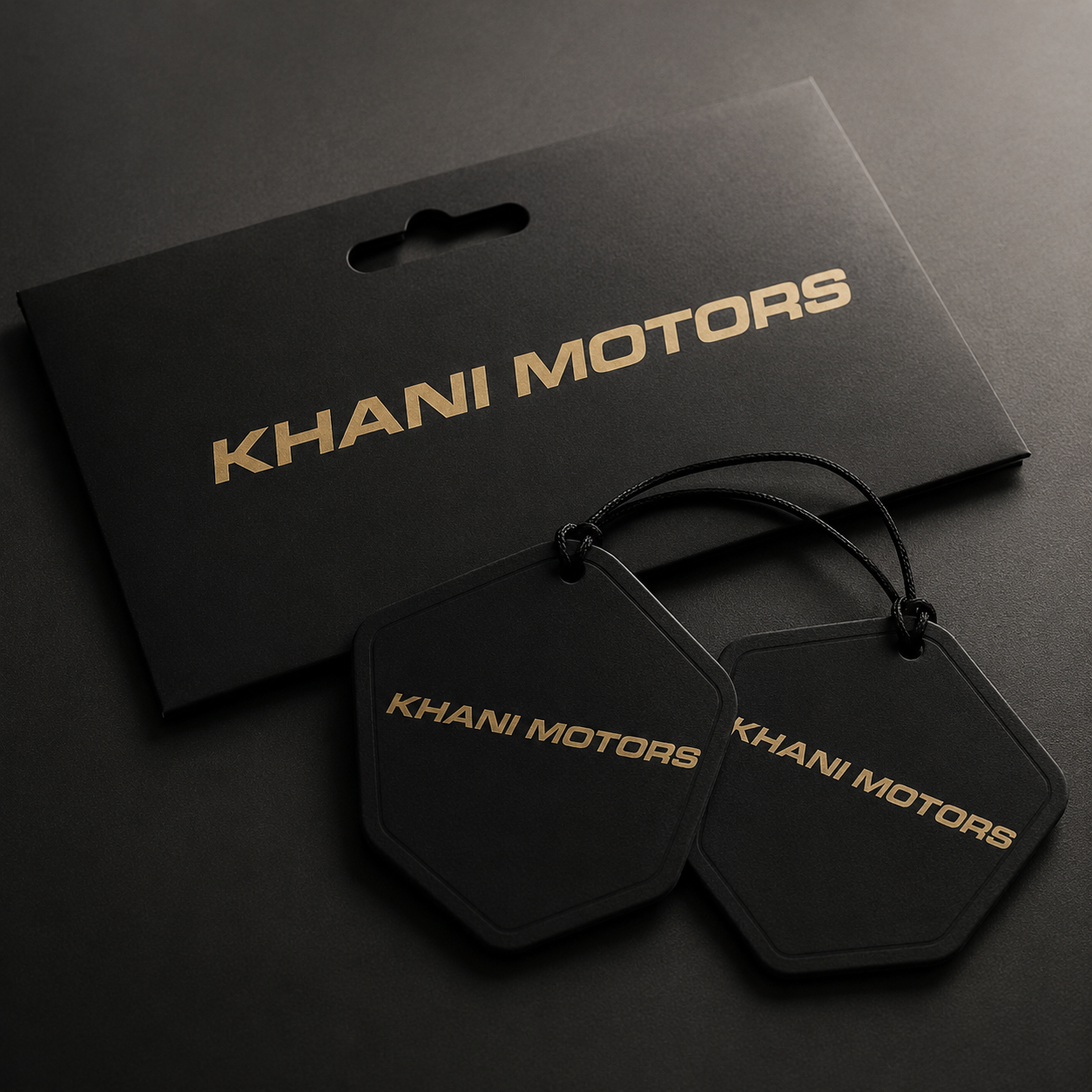 premium markenverpackung hangtags khani motors 001